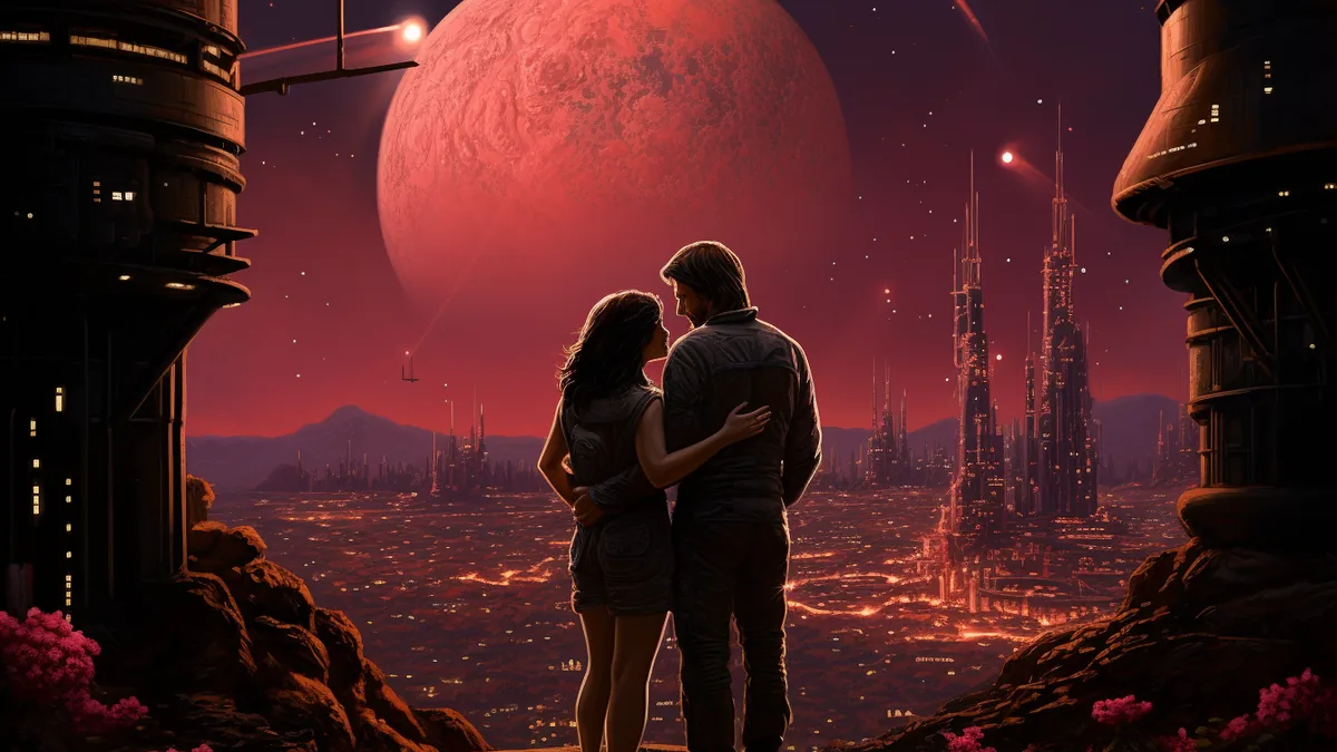 Illustration der Mondstadt Armstrong